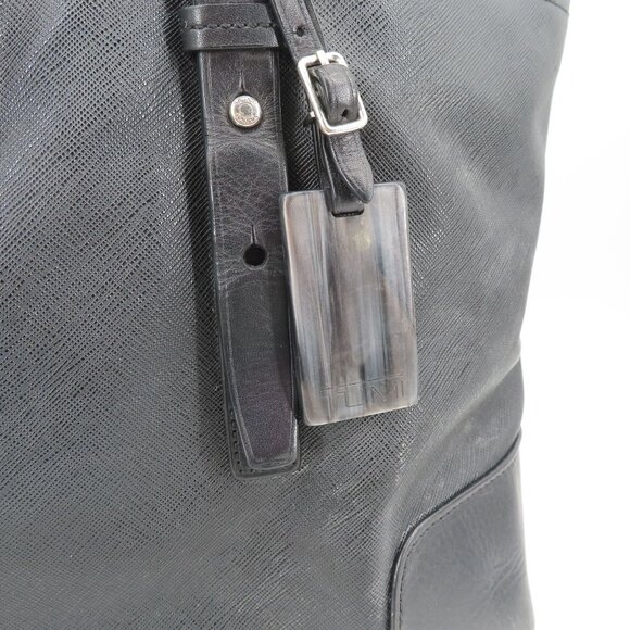 Tumi Villa Turin 73105D2 Black Canvas Work Travel Tote Handbag Purse Bag Commute - Picture 4 of 16